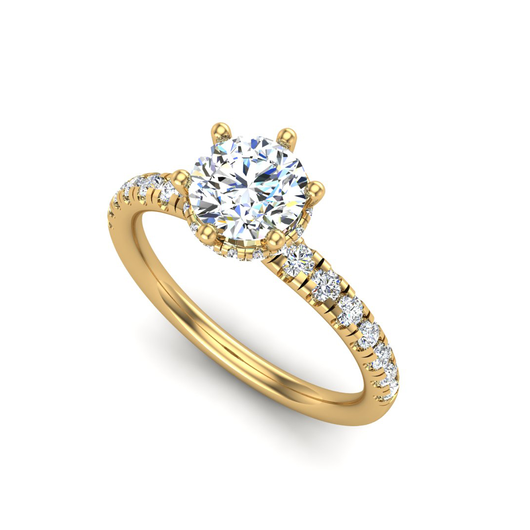 Lainey Halo Engagement Ring